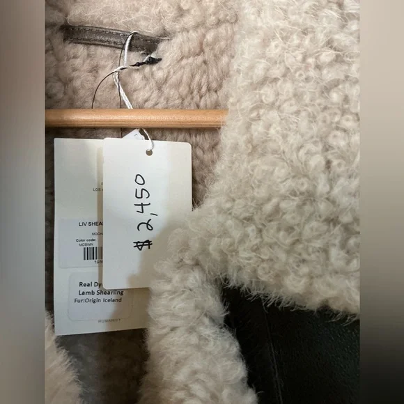 NWT Citizens Of Humanity Liv Shearling JacketLarge
